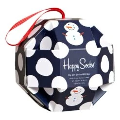 Happy Socks Happy Socks 1 Pack Big Dot Snowman Socks Gift Box