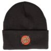 Santa Cruz Santa Cruz Classic Label Dot Beanie - Black -Santa Crux Shop santa cruz classic label dot beanie black p7146 40256 image
