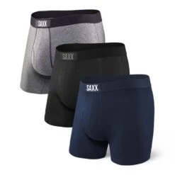 Saxx Saxx Underwear Ultra Super Soft 3 Pack Men's Fly Boxer Briefs